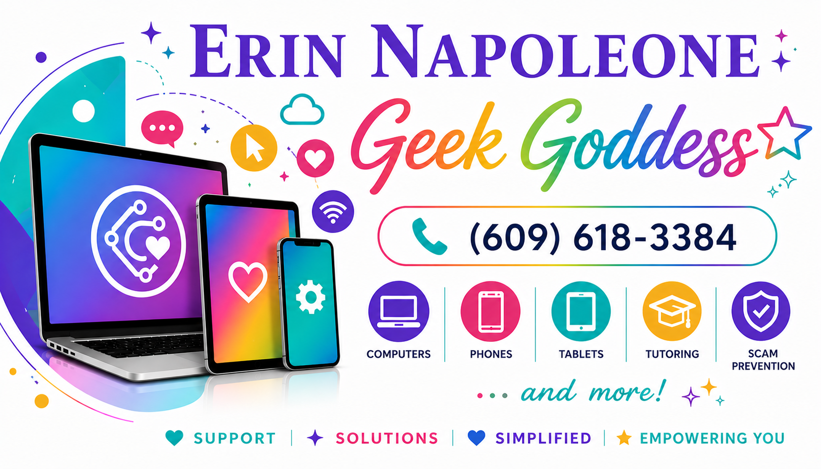 The Geek Goddess business card